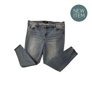 liverpool plus size raw hem stretch denim jeans size 22W